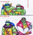 Raph and Leo younger older self