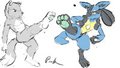 Yolahola Wolf & Lucario