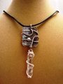 URBAN Steampunk Crystal Circuit Pendant OOAK