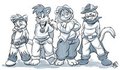 The Cat Pack by RoareyRaccoon