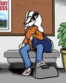 Waiting for the train