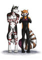Huskena and Panda by BountyHunter7