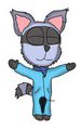 Warm snowsuit (accident) by Maxythefoxcub