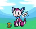 Dogs and peanut butter by Disel