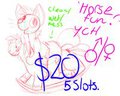 Rocky Rocky on the horsy! YCH- OPEN-  by LittleTurt