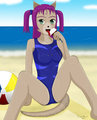 Nikki At The Beach by Suktar