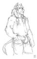 Restless Bison looking Relaxed by Tonka