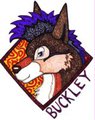 Stained Glass Style Badge: Buckley