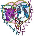 Stained Glass Couple's Badge: Ziggyzoom