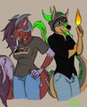 Maplecookies and Old Kogy by DerpDrobix