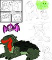 3.29.2015 collective sketch dump by JellybeanliesStudios