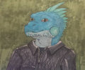 Iguana (me) by Crystallos