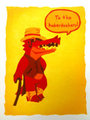 Dapperdile Woodblock Print by tawawawa