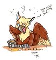 Drunk Griffon by Lyosha by KaradurZero