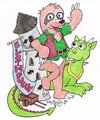 Slothpuck Macro Badge