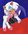 Rouge en la luna by AngelDeLaVerdad