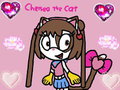 Chelsea the Cat in Painting Workshop