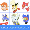 [Update]Commission Sample Head price