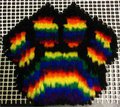 Rainbow Paw done with Latch-Hooking by RooDwaggie