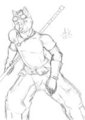 AK Cosplay 1 - Cid FF7 - Rough Sketch by Akemi