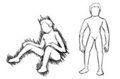 Blank Guy Sketches by String