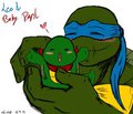 Leo with baby Raph