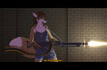 heavy machine gun by eleode