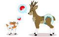 C : sawbuck and deerling (diapered) by TheLittleShapeshifter