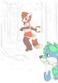wolfie sneaking redpanda hood (made by wpanda)