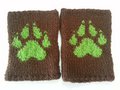 Canine Paw Gloves - Brown and Green by McJigglemeats