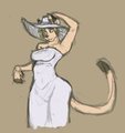 mountain lion pinup sketch by TheCrunch