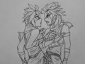 Dark Pit and Pit by shadowperla2013