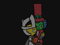 Dr. Krankcase comforts Luminous in the dark