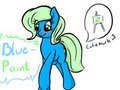 Blue-Paint Pony, shading style