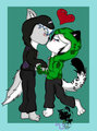 When a Glitter creeper meets an Axel Enderman <3 by glitterbabykitty