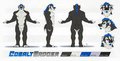 Cobalt Character Reference Sheet Flats by AsterionBlazing by CobaltBadger