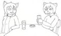 Doodle: Beer with a friend 
