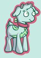 A blue and green goat named Tai by Cutethulu
