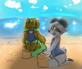beach time by KemonoRuka