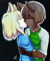 A kiss under starlight