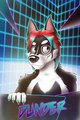 Retrowave Badge Dunder by Nightfox7