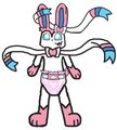 Quartzie The Diapered Sylveon by DiaperButtQuartzie