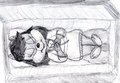 Lily Lying In Her Cozy Coffin