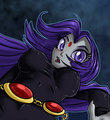 Raven pinup by Fuf