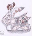 Lynx on a pillow