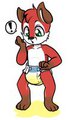 Foxys leaking diaper