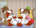 Twin snuggles