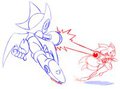 Commission: Tails-ko VS Rouge Woman by Orichalcum