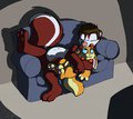 EricSkunk and Jelleybean by Spiderdasquirrel