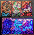 UV Conbadge - Tunny's Family by misako